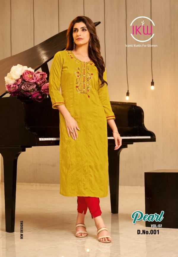 Ikw Pearl Vol 2 Viscose Silk Designer Exclusive kurti Collection